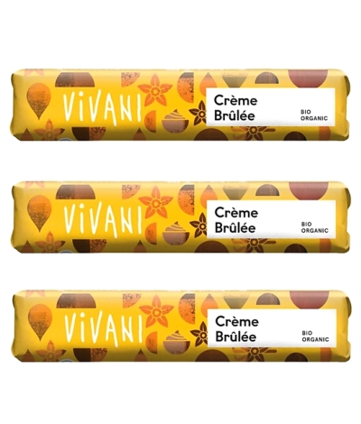 BIO Tyčinka čokoládová Crème Brûlée (Vivani)