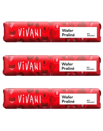 BIO Tyčinka čokoládová Wafer Praliné (Vivani)