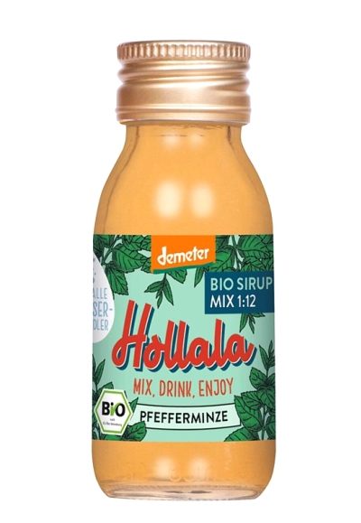 BIO Sirup máta peprná HOLLALA