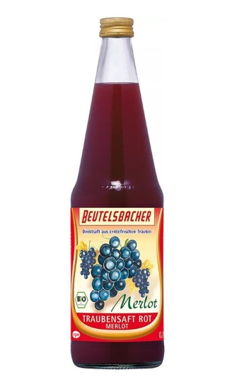 BIO va z ervench hrozn Merlot (Beutelsbacher)