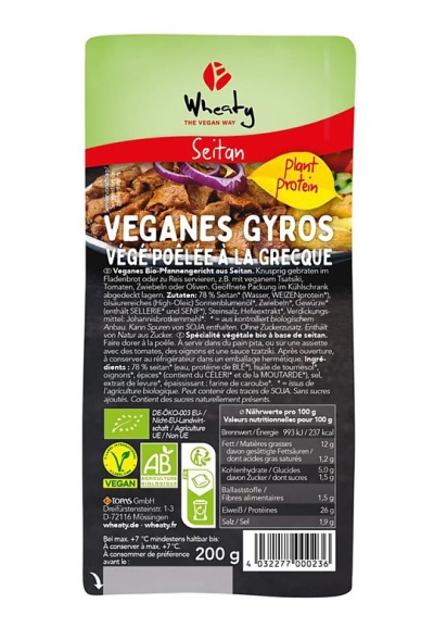BIO Veganský gyros (Wheaty)